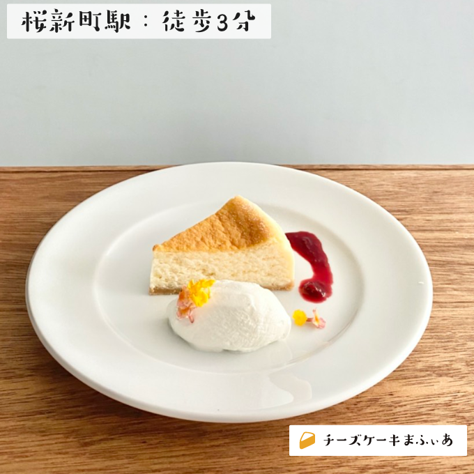 桜新町 オガワ コーヒー ラボラトリーのベイクドチーズケーキ チーズケーキまふぃあ 絶品チーズケーキを発信中