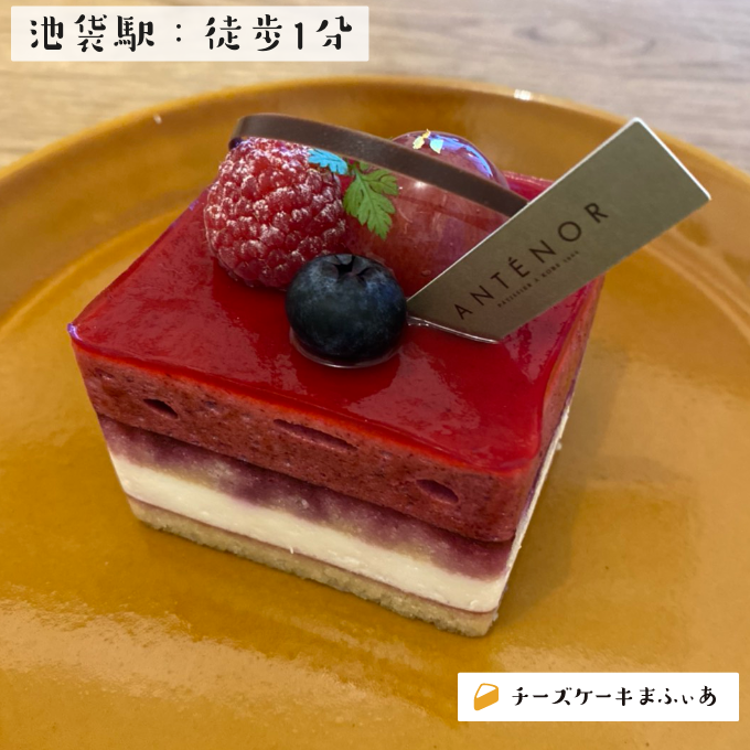 池袋 アンテノール 池袋西武店のベリーとチーズのガトー チーズケーキまふぃあ 絶品チーズケーキを発信中