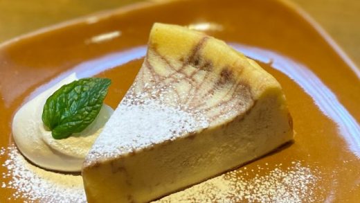 千歳烏山：カフェ サン デコのマーブルチーズケーキ